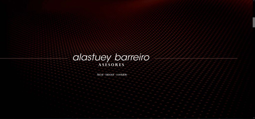 Mock up del proyecto web para Alastuey Barreiro asesores.