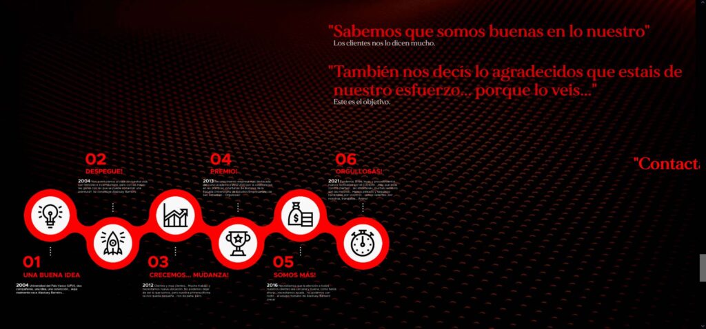 Mock up del proyecto web para Alastuey Barreiro asesores.